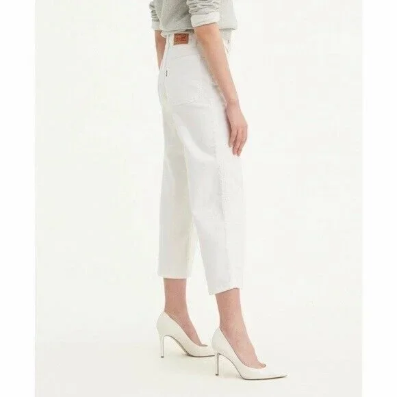 Levis Mile High Cropped Wide Leg Jeans Women's Ultra-High Rise - Picture 7 of 13